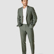 Essential Blazer Regular Green Melange