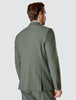 Essential Blazer Slim Green Melange