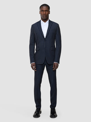 Essential Blazer Navy Stripes Regular