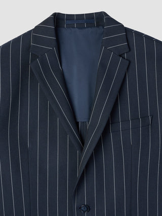 Essential Blazer Navy Stripes Regular