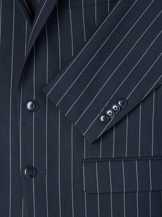 Essential Blazer Navy Stripes Slim