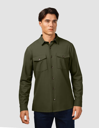 Essential Overshirt Clover Green