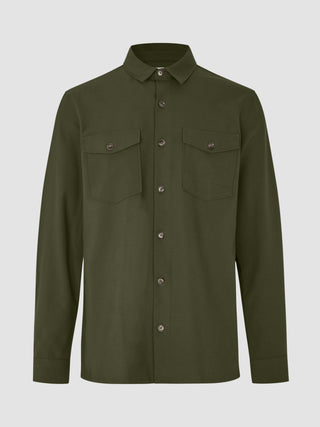 Essential Overshirt Clover Green