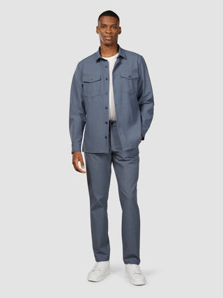 Essential Overshirt Storm Blue Melange