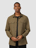 Essential Overshirt Vintage Brown Melange