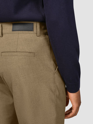 Essential Pants Regular Vintage Brown Melange