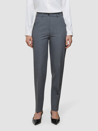 Women's Essential Pants Tapered Dark Grey Melange