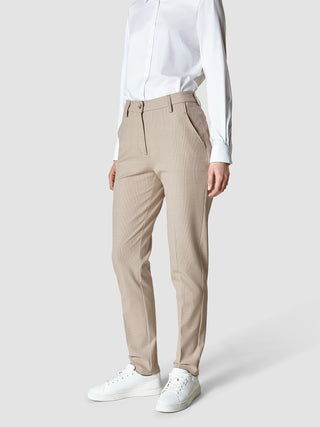 Essential Pants Tapered Toffee Check