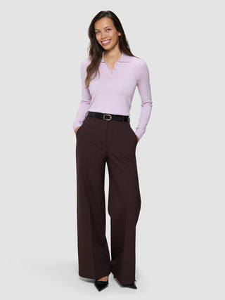 Women's Essential Pants Wide Espresso