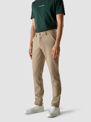 Essential Pants Regular Plaid Khaki