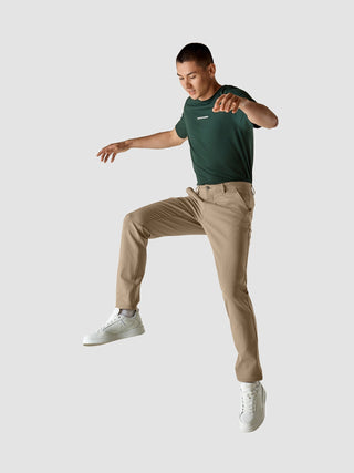 Essential Pants Regular Plaid Khaki