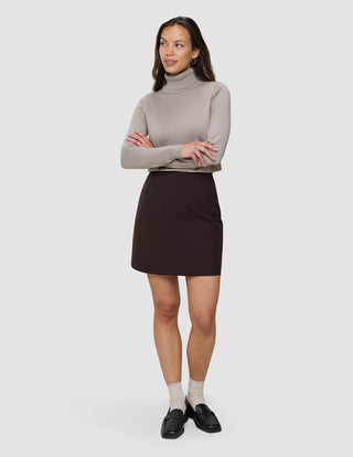 Women's Essential Short Skirt Espresso