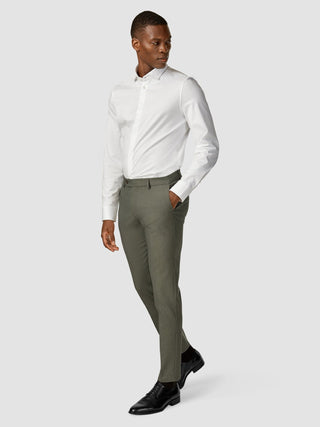 Essential Suit Pants Slim Green Melange