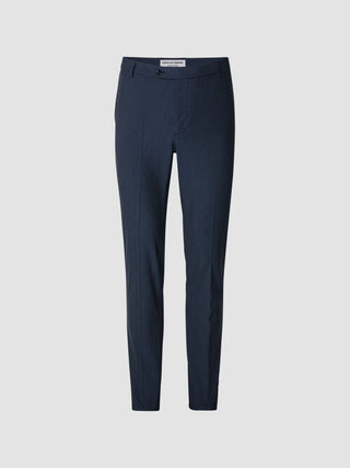 Essential Suit Pants Slim Navy Melange