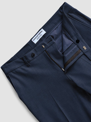 Essential Suit Pants Slim Navy Melange