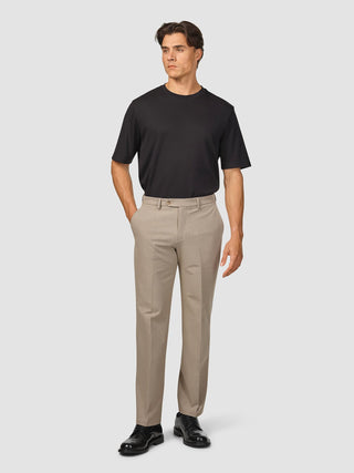 Essential Suit Pants Relaxed Fit Beige Melange