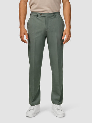 Essential Suit Pants Relaxed Fit Green Melange