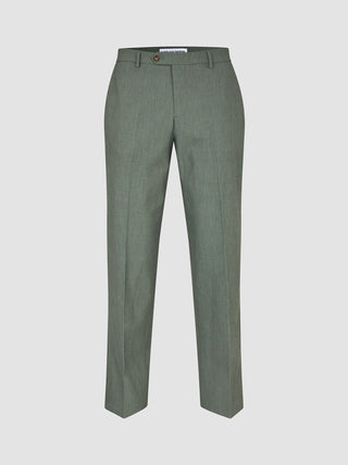 Essential Suit Pants Relaxed Fit Green Melange