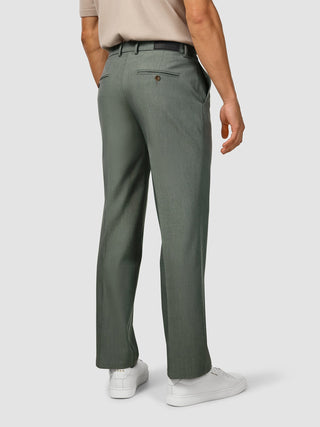 Essential Suit Pants Relaxed Fit Green Melange