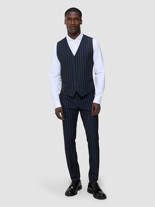 Essential Vest Navy Stripes