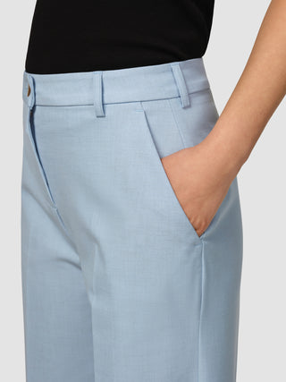 Essential Pants Wide Sky Blue Melange