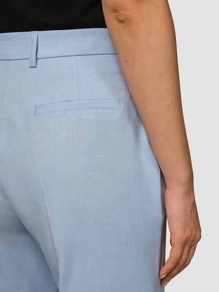 Essential Pants Wide Sky Blue Melange