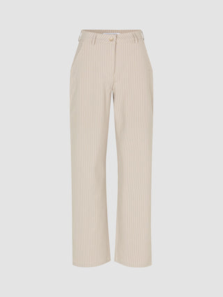 Essential Suit Island Sand Pinstripe Fitted Blazer & Straight Pants