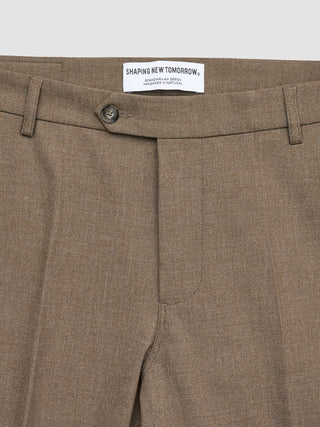 Essential Suit Pants Regular Saddle Brown Melange
