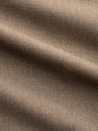 Essential Suit Pants Relaxed Fit Saddle Brown Melange