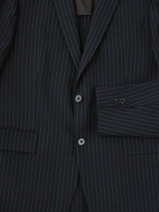 Essential Blazer Slim Navy Pinstripe
