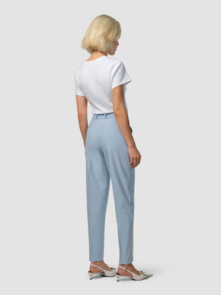Essential Pants Tapered Sky Blue Melange