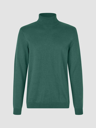 Everyday Knit Turtleneck Shadow Green