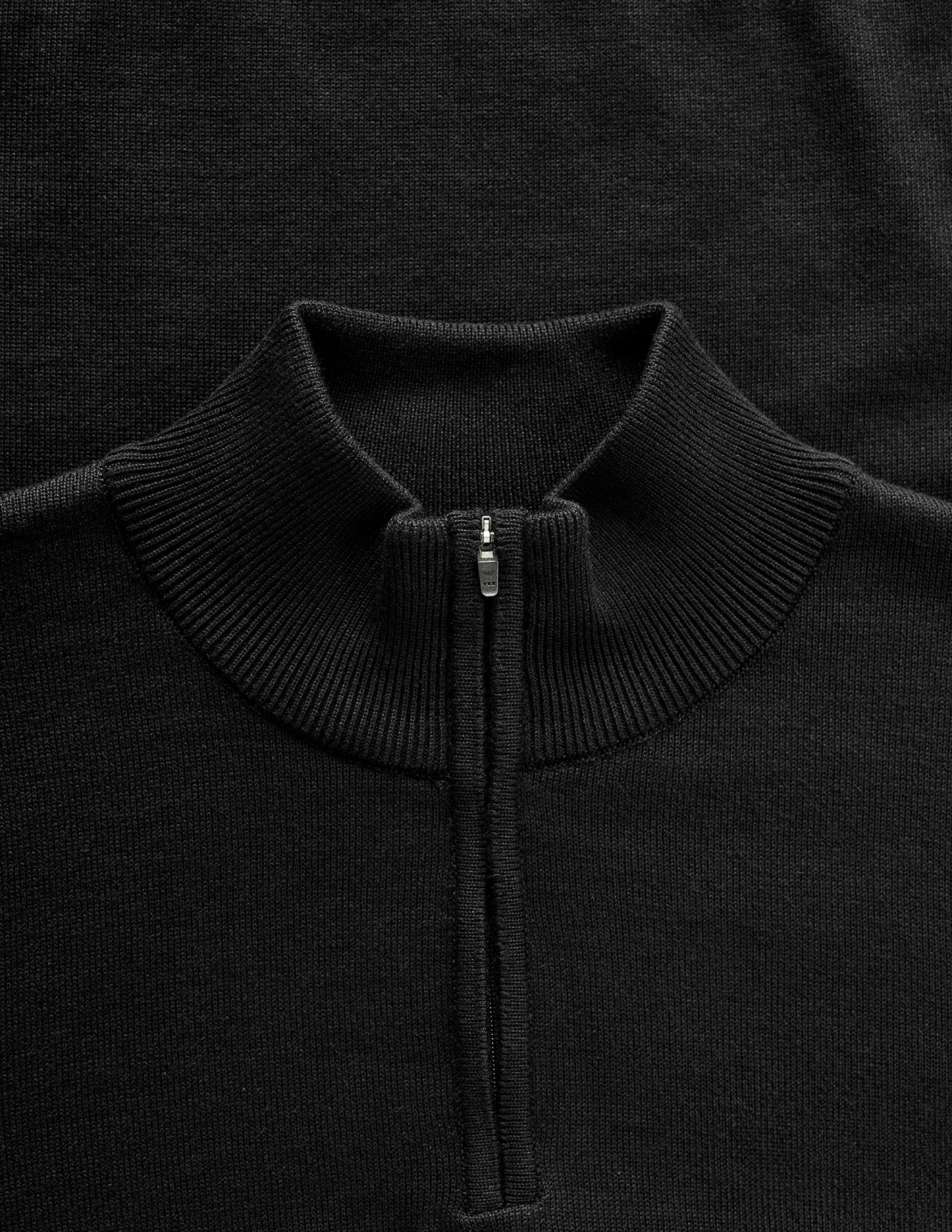 Everyday Knit Half Zip Black