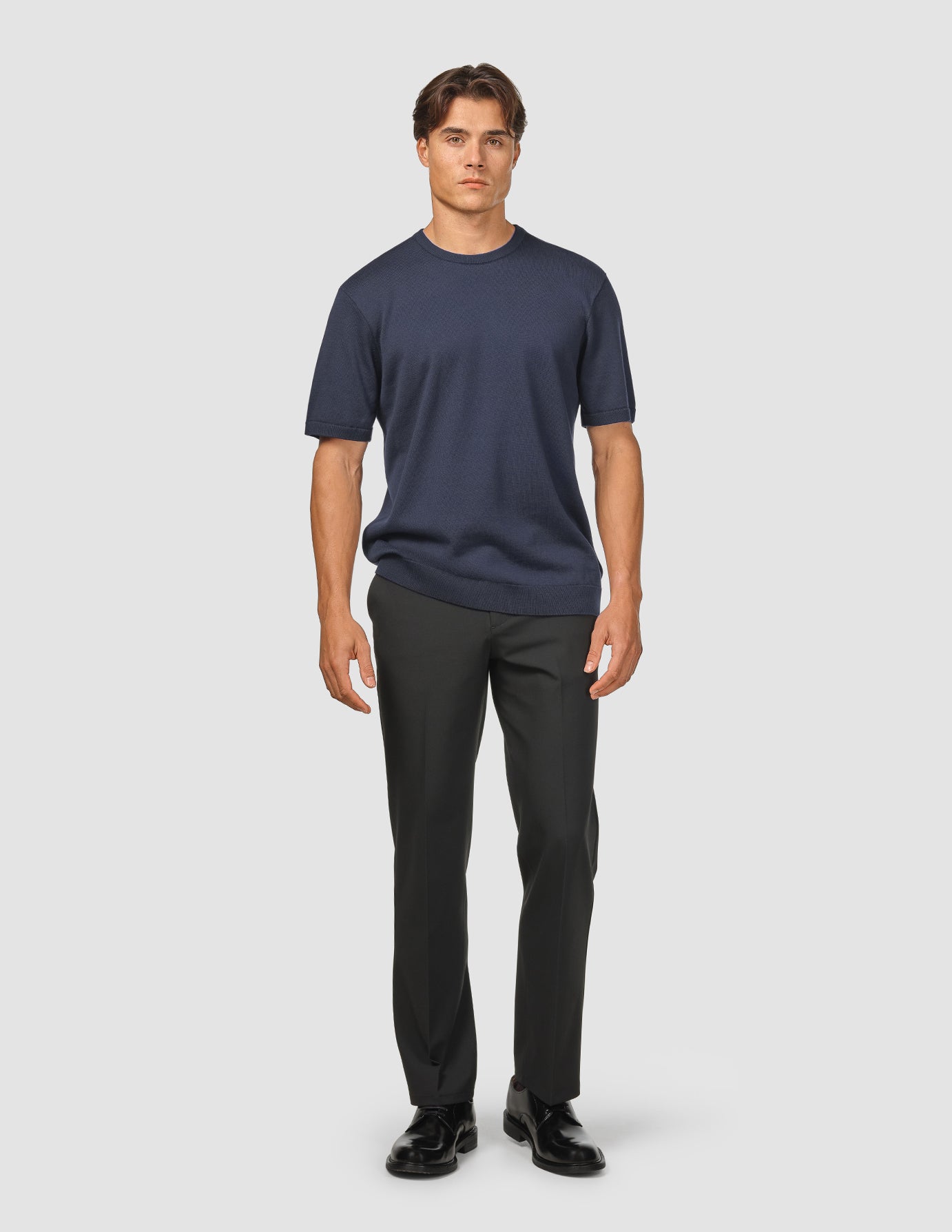 Everyday Knit Box Fit T-shirt Navy