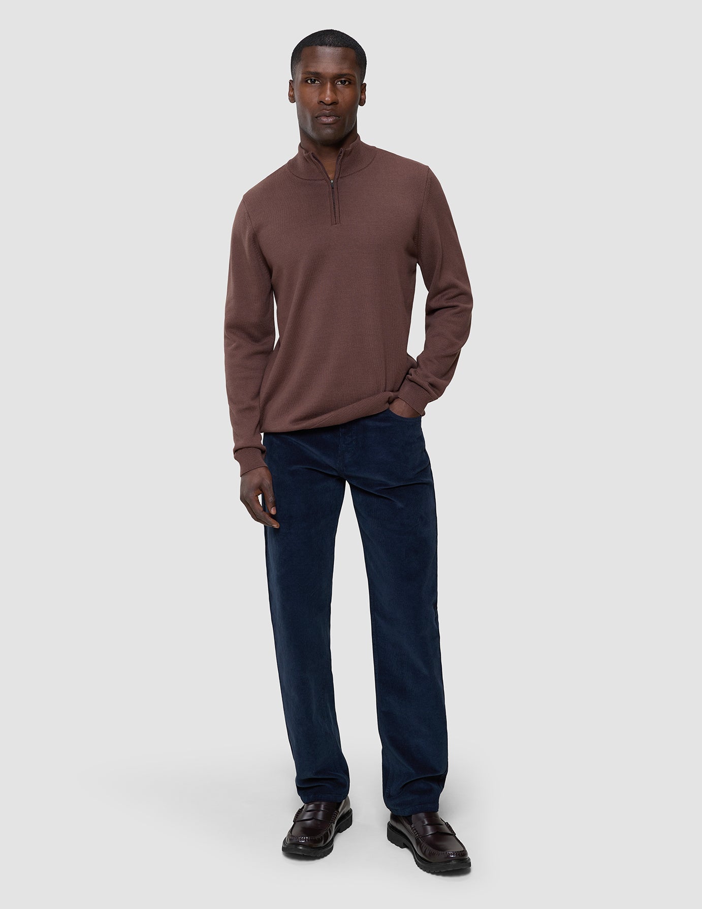 Everyday Knit Half Zip Espresso