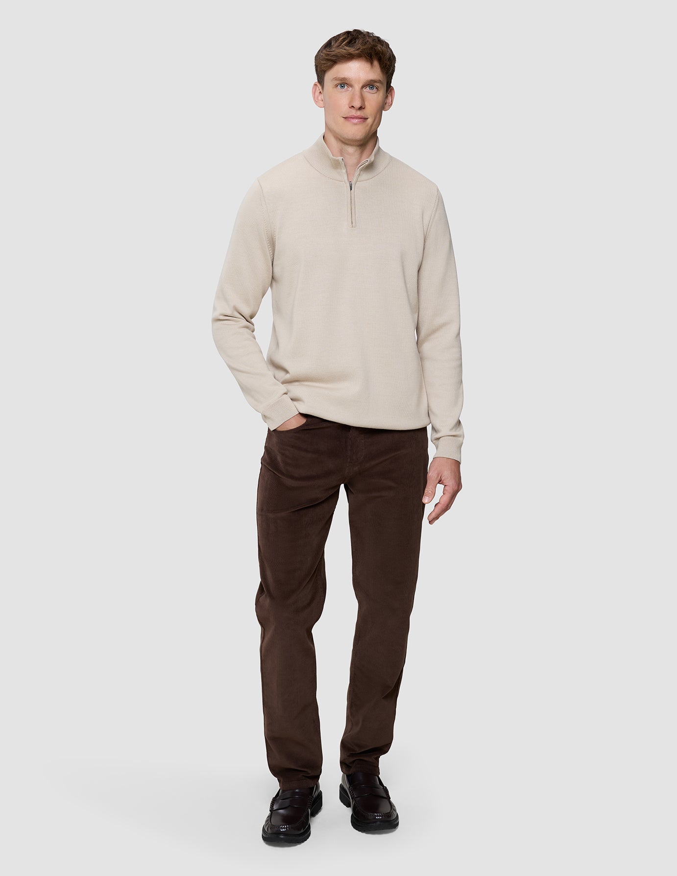 Everyday Knit Half Zip Birchwood