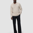 Everyday Knit Long Sleeve Polo Birchwood