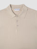Everyday Knit Long Sleeve Polo Birchwood
