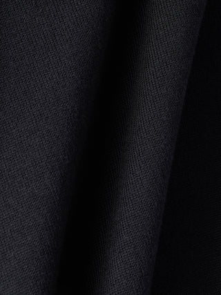 Everyday Knit Long Sleeve Polo Black