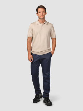 Everyday Knit Short Sleeve Polo Birchwood