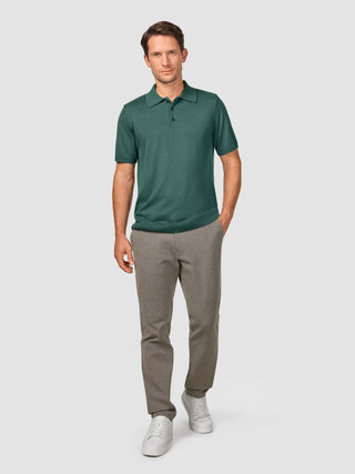 Everyday Knit Short Sleeve Polo Shadow Green