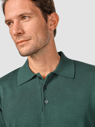 Everyday Knit Short Sleeve Polo Shadow Green