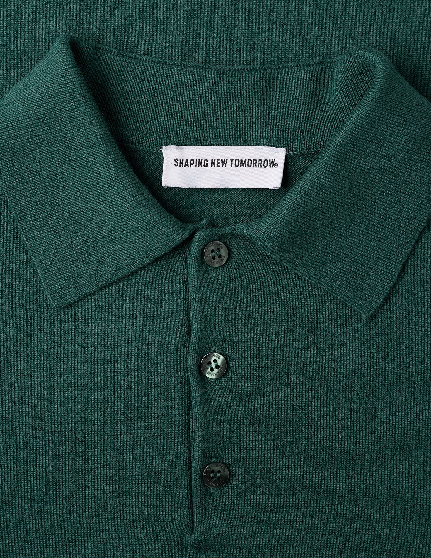 Everyday Knit Short Sleeve Polo Shadow Green