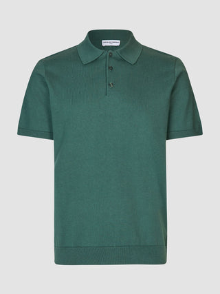 Everyday Knit Short Sleeve Polo Shadow Green