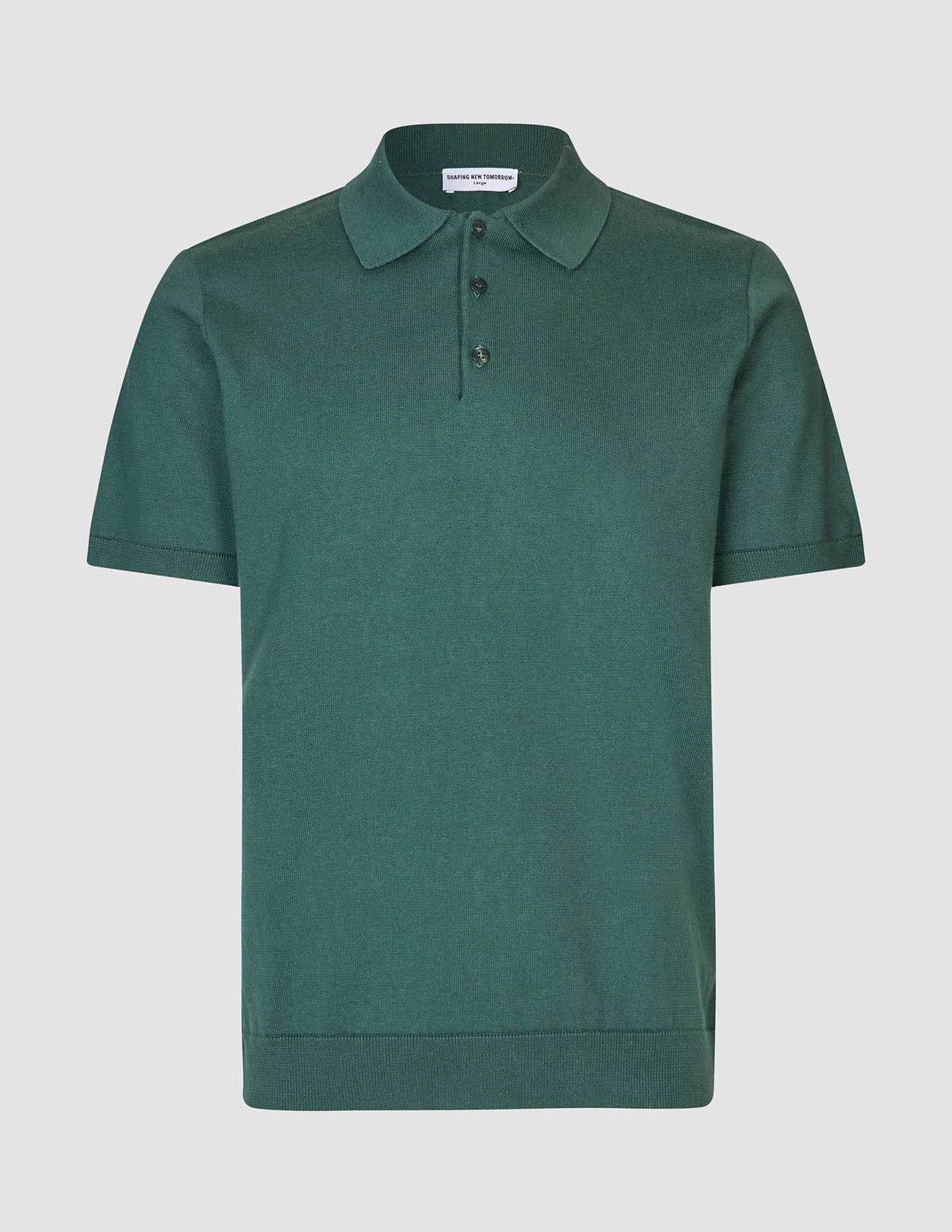 Everyday Knit Short Sleeve Polo Shadow Green
