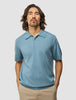 Everyday Knit Short Sleeve Polo Blue Mirage