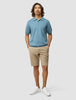Everyday Knit Short Sleeve Polo Blue Mirage