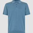 Everyday Knit Short Sleeve Polo Blue Mirage