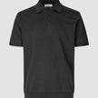 Everyday Knit Short Sleeve Polo Black