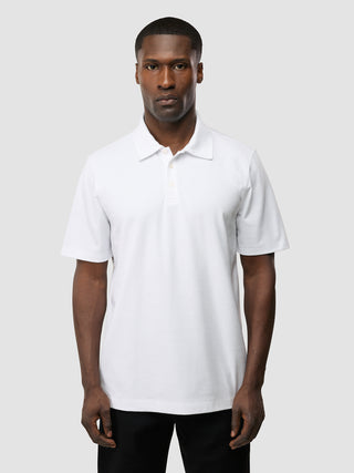 Evolve Pique Polo White